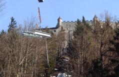 Materialseilbahn Burg Hohenwerfen