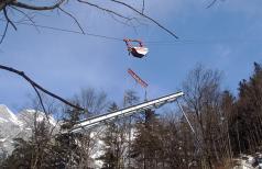 Materialseilbahn mit SEIK Motorseilkran