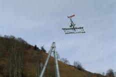 Seilbahnmontage Panoramabahn Hollersbach, 2 Bahnen 4500m Länge